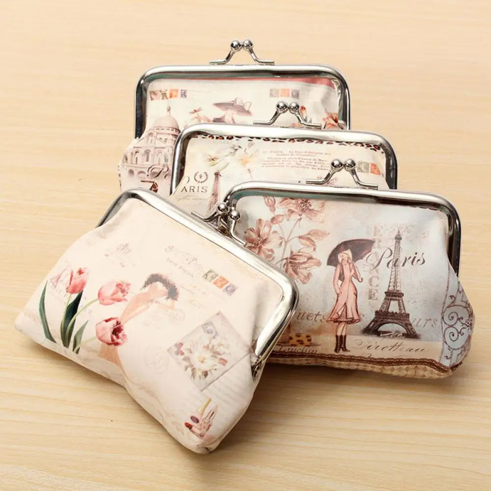 Women Mini Vintage Printing Coin Purse/Wallet for Ladies