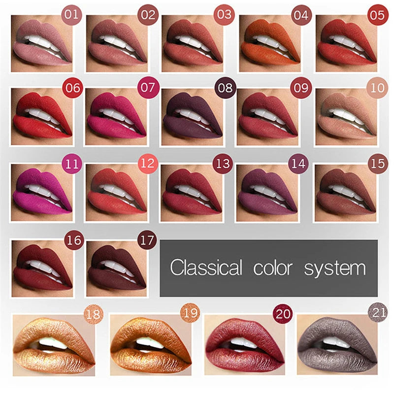 Nude Matte Waterproof Liquid Lipstick Moisturizer