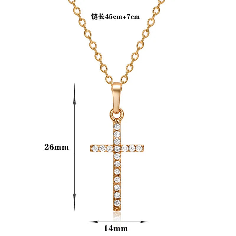 Fashion Crystal Cross Pendants