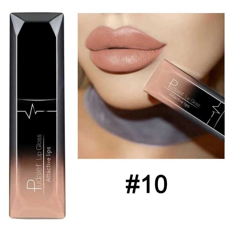 Nude Matte Waterproof Liquid Lipstick Moisturizer