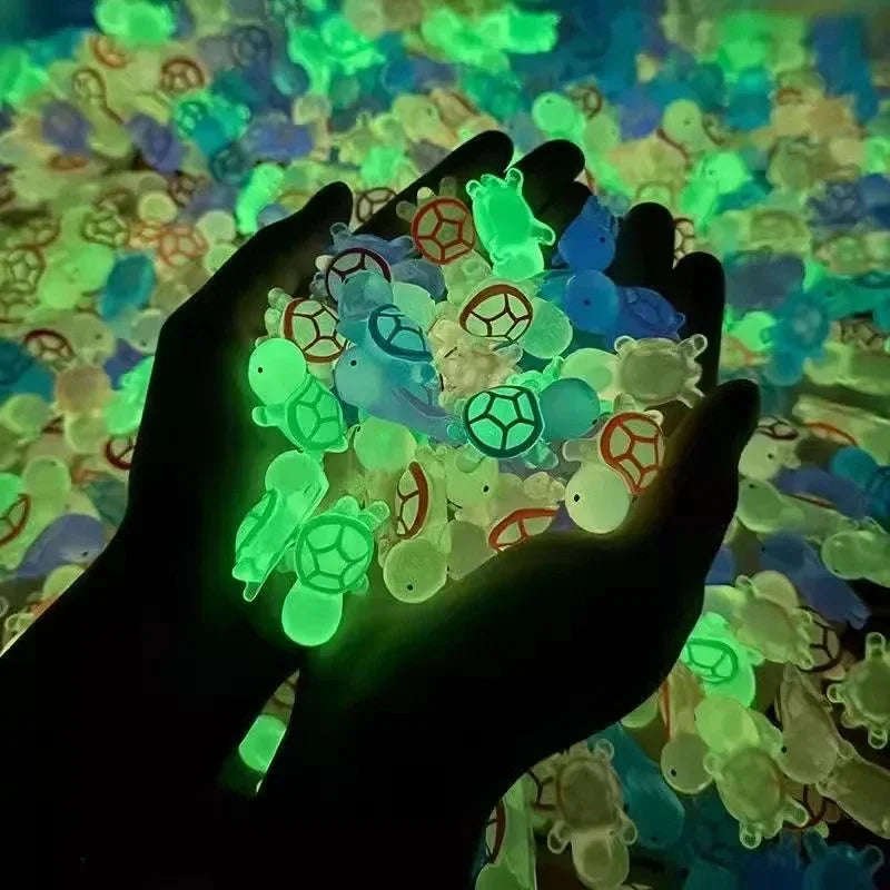 Cute Mini Luminous Glow in the Dark Turtle Ornaments