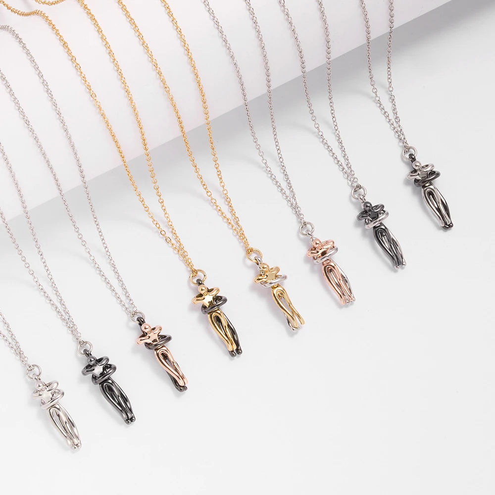 Hugging Necklace For Lover/Couple Men & Women