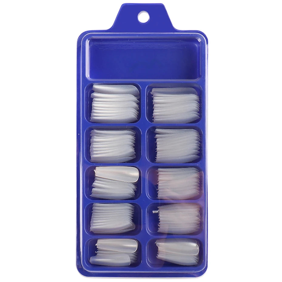 100pcs Press On Acrylic Coffin Extension Nails