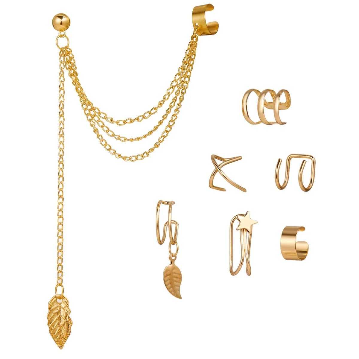 Ear Cuff, Non-Piercing Ear Clips Set