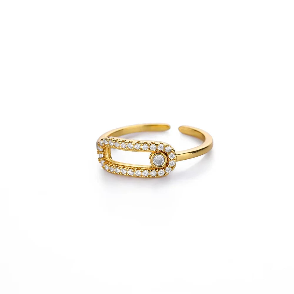 Elegant Gold Stainless Steel Rings For Women