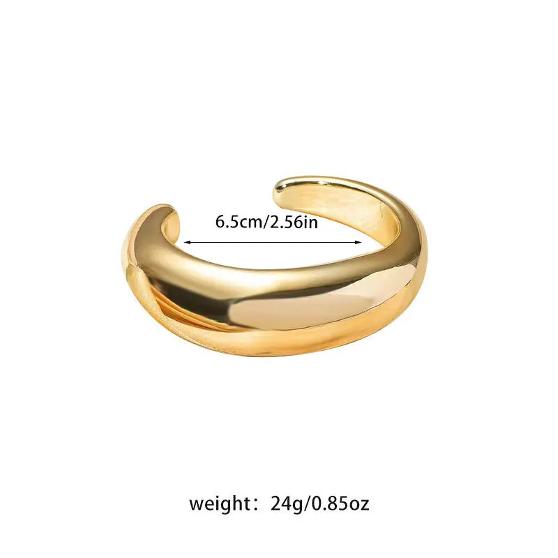 Irregular Plastic Cuff Bangle for Women