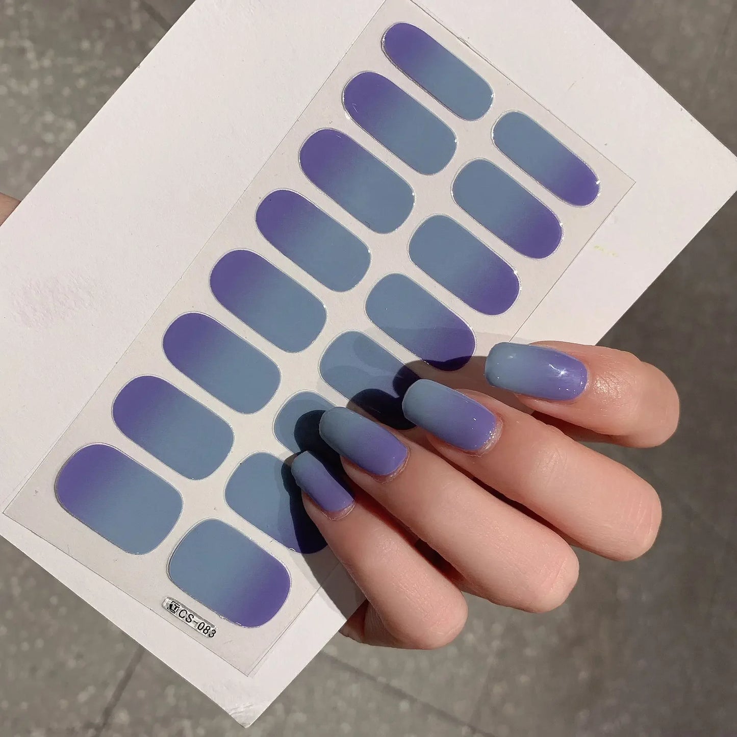 Semi-cured Gel Nail Stickers for UV Lamp