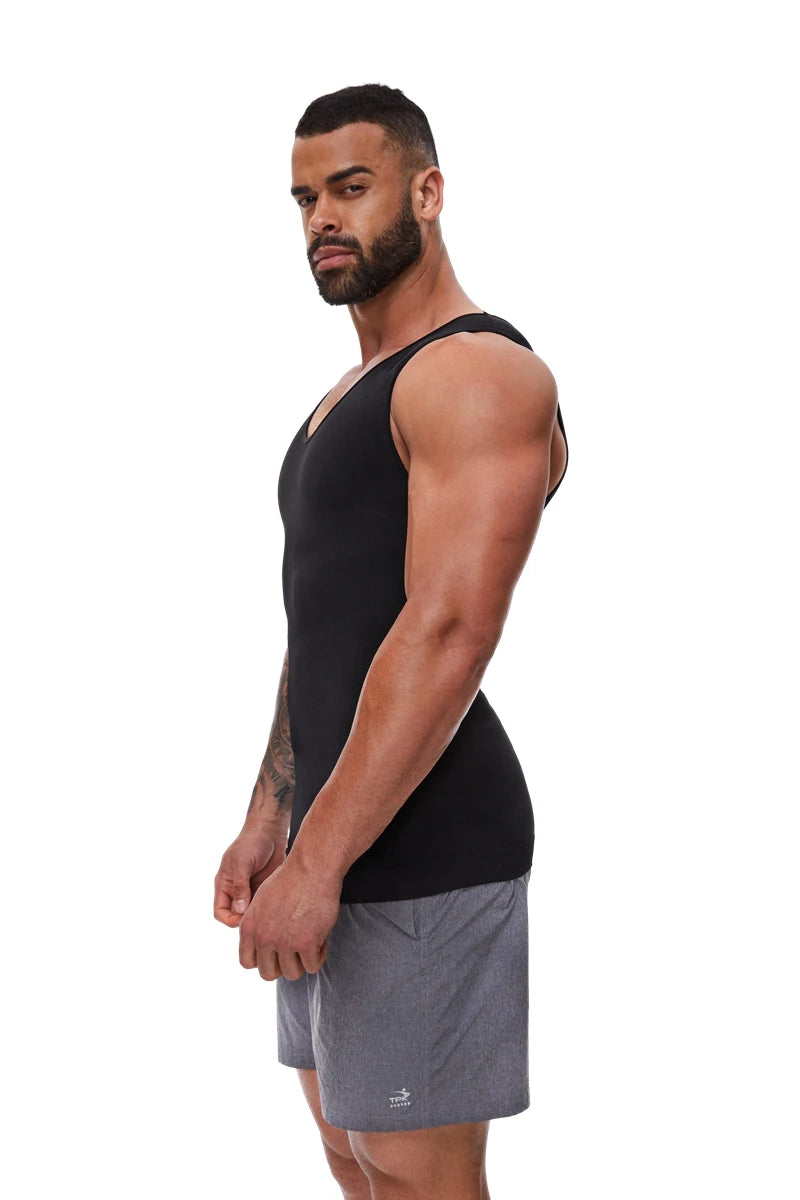 Men Tummy Shapewear Compression Shirt for Flat Belly