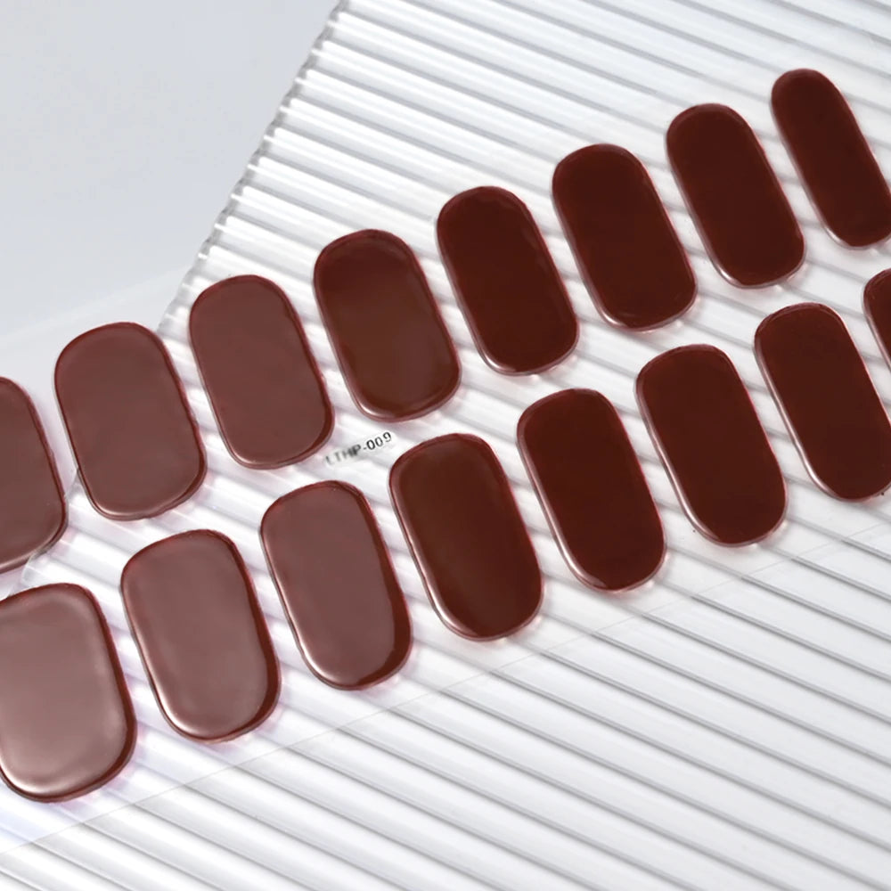 UV/LED Lamp Gel Nail Polish Wraps Long-Lasting Full Cover