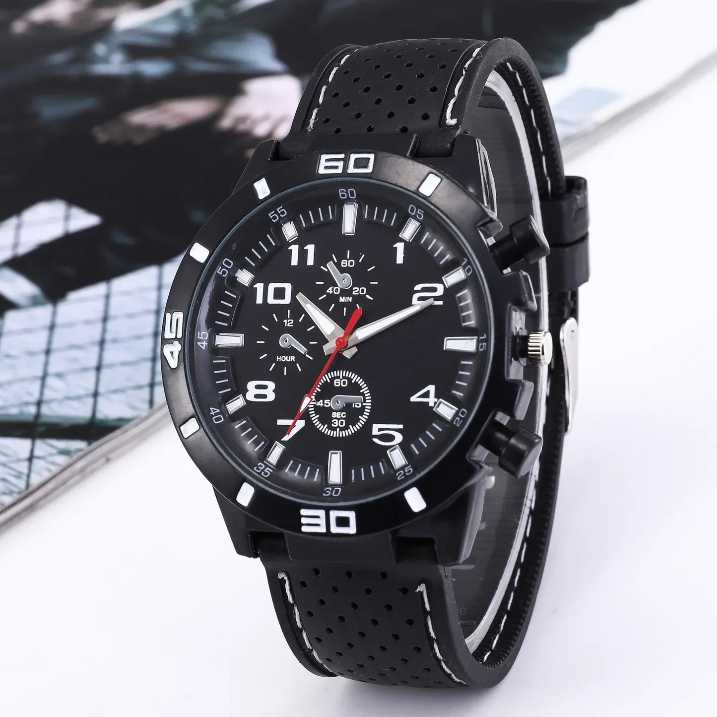 Brand Quartz Men Watches Reloj Hombre Luxury Male Clock Sport Mens Watch Fashion Silicone Strap Student Wristwatches Gift