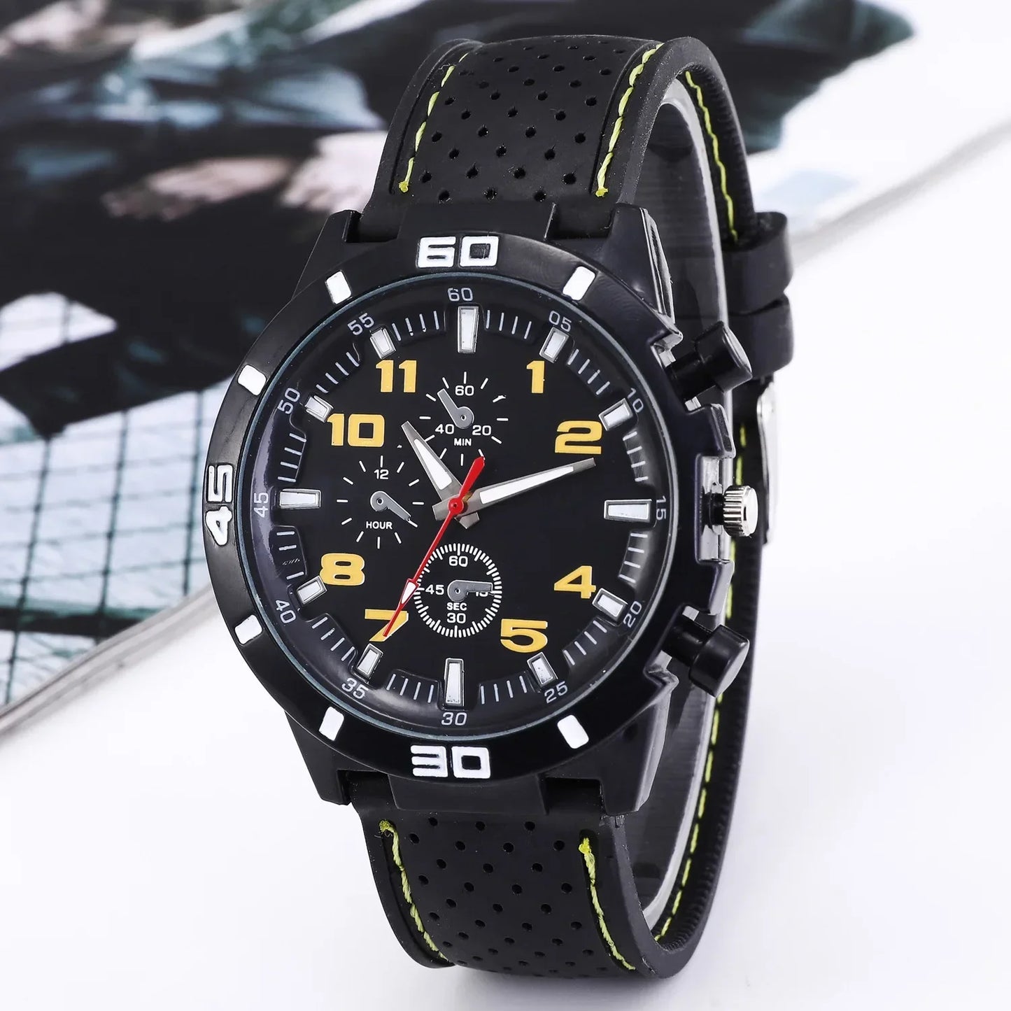 Brand Quartz Men Watches Reloj Hombre Luxury Male Clock Sport Mens Watch Fashion Silicone Strap Student Wristwatches Gift