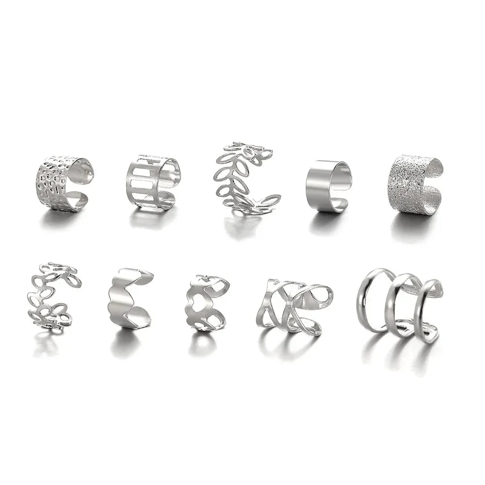 Ear Cuff, Non-Piercing Ear Clips Set