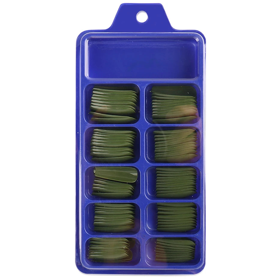 100pcs Press On Acrylic Coffin Extension Nails