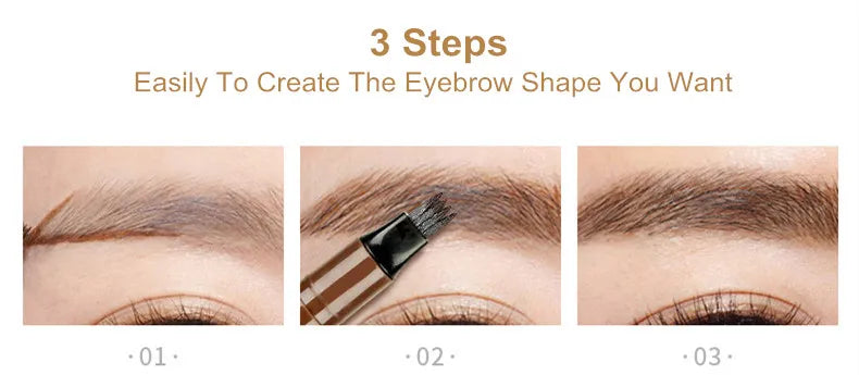 5 Colors Liquid Long Lasting Eyebrow Pencil for Women