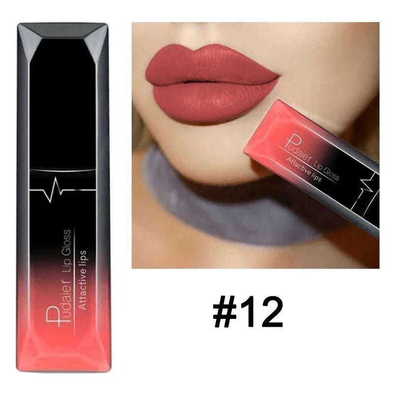 Nude Matte Waterproof Liquid Lipstick Moisturizer