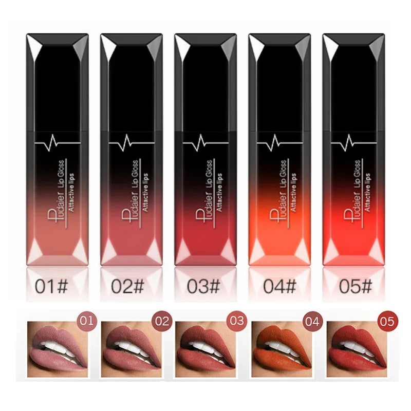Nude Matte Waterproof Liquid Lipstick Moisturizer