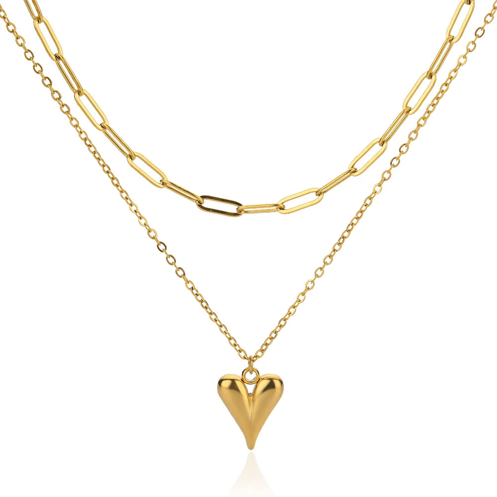 Stainless Steel Gold Plated Necklace