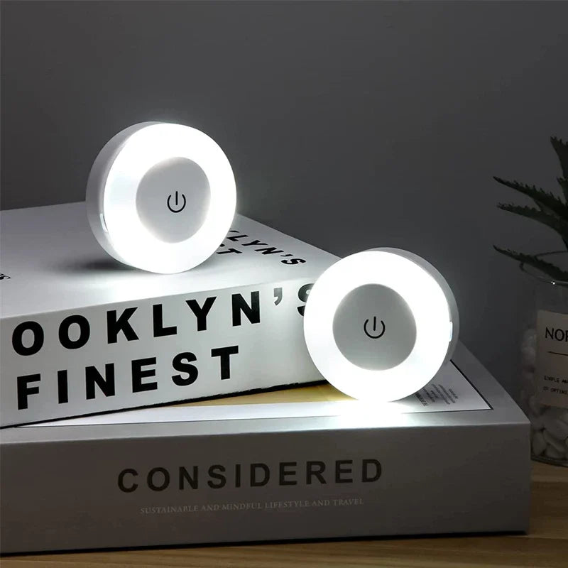 Round Mini LED Light With Touch Sensor/Magnetic Base