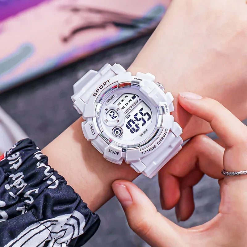 YIKAZE Waterproof Fashion Digital Sports Watch for Kids