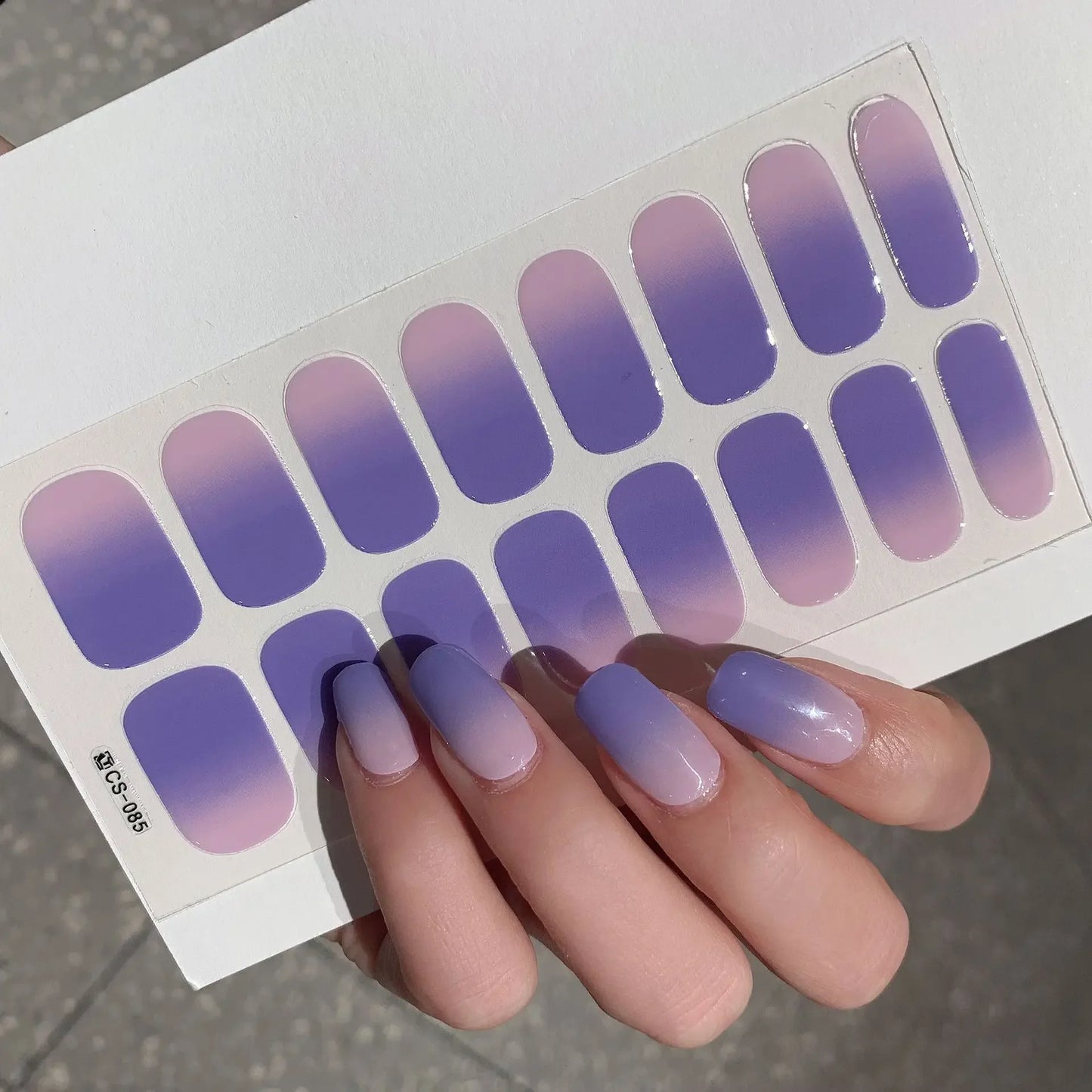 Semi-cured Gel Nail Stickers for UV Lamp