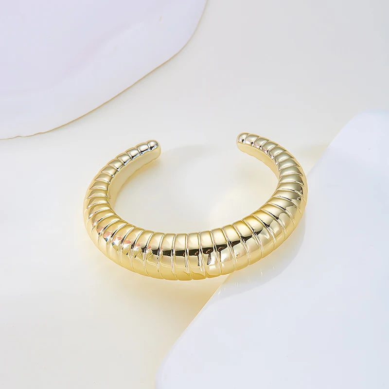 Irregular Plastic Cuff Bangle for Women