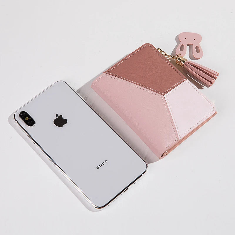 Women's PU Leather Small Zipper Coin Purses/wallet