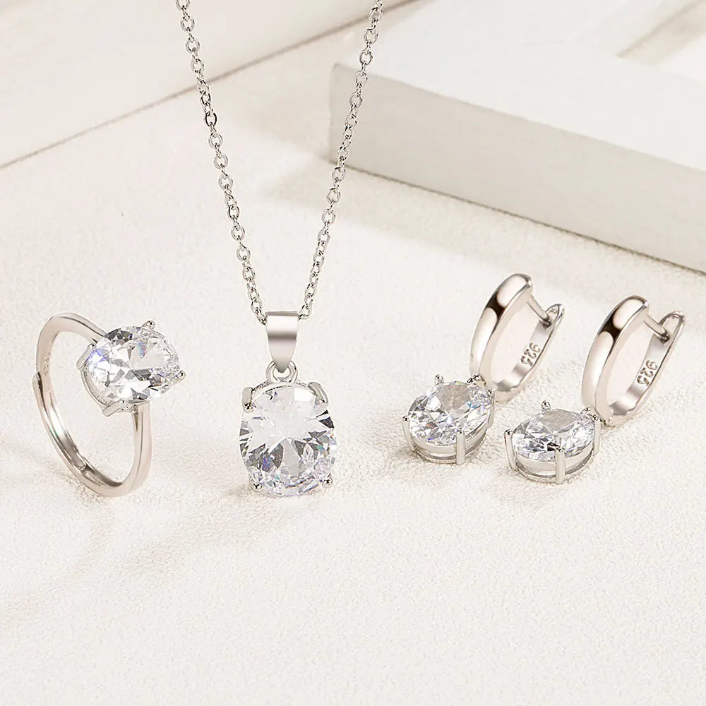 925 Sterling Silver Women's Jewelry Sets