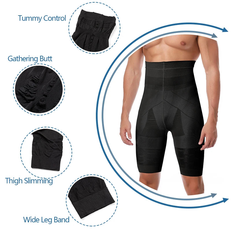 Men's Waist Slimming Belly Flat Body Shaper Briefs Boxer