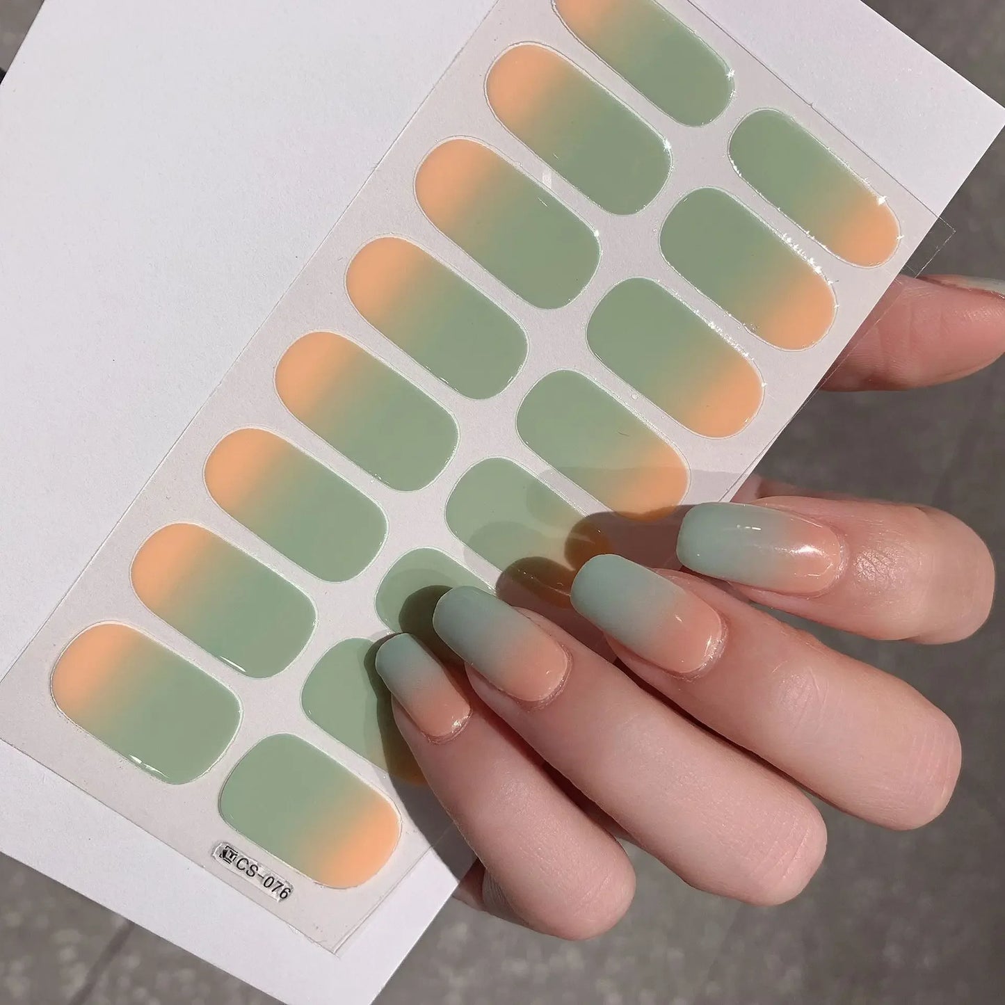 Semi-cured Gel Nail Stickers for UV Lamp