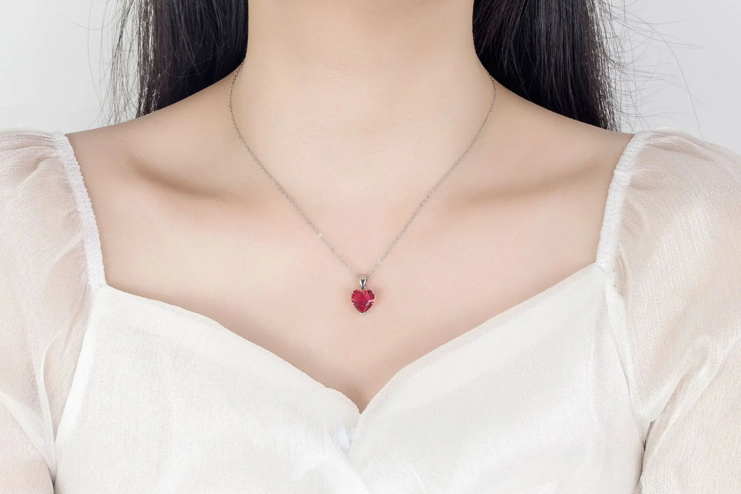 925 Sterling Silver Zircon Heart Jewelry Sets For Women