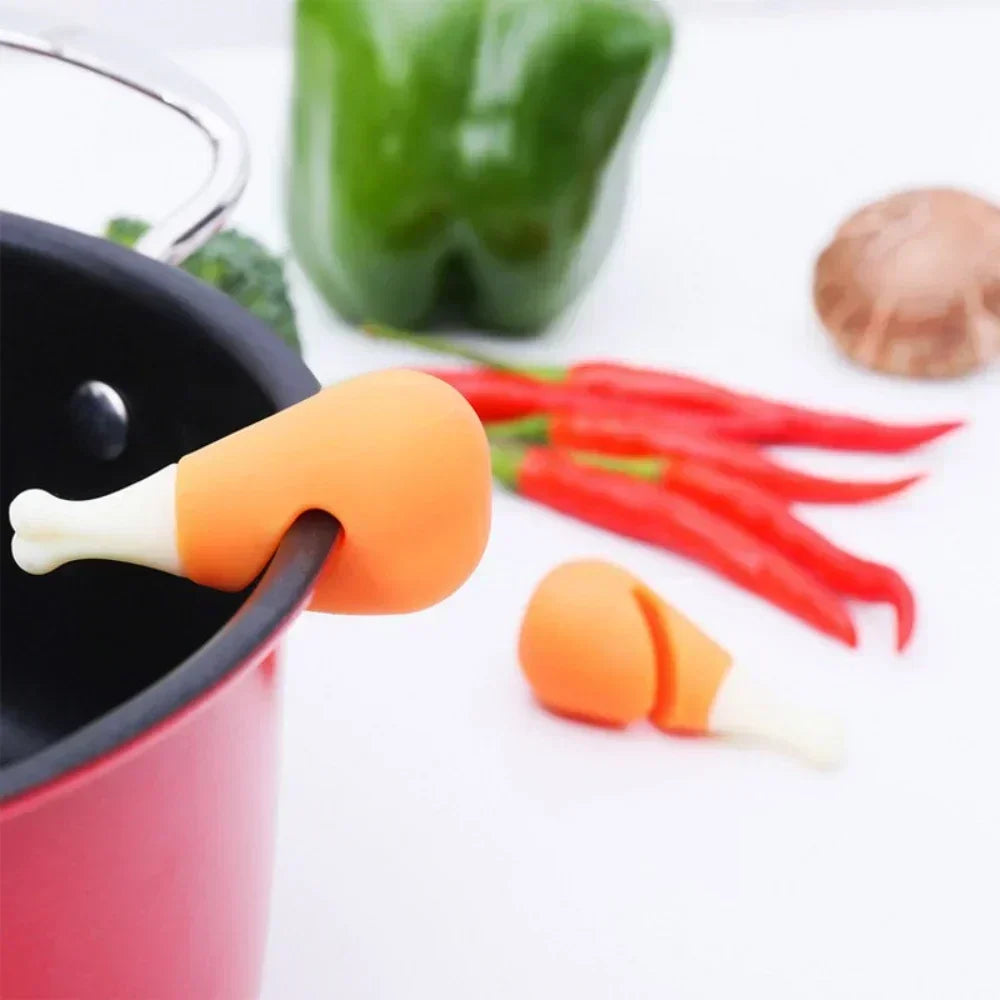 1/3Pcs Silicone Heat-Resistant Hot Pot & Lid Holder