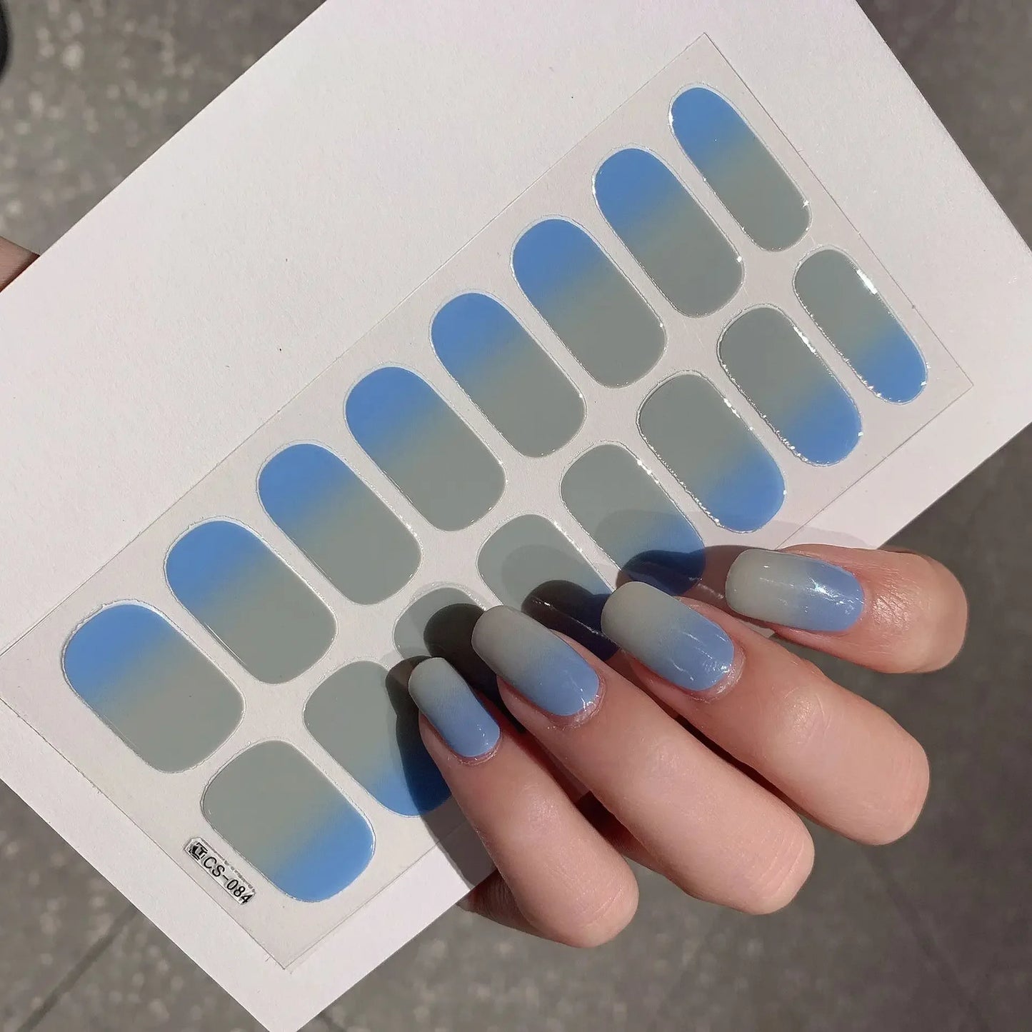 Semi-cured Gel Nail Stickers for UV Lamp