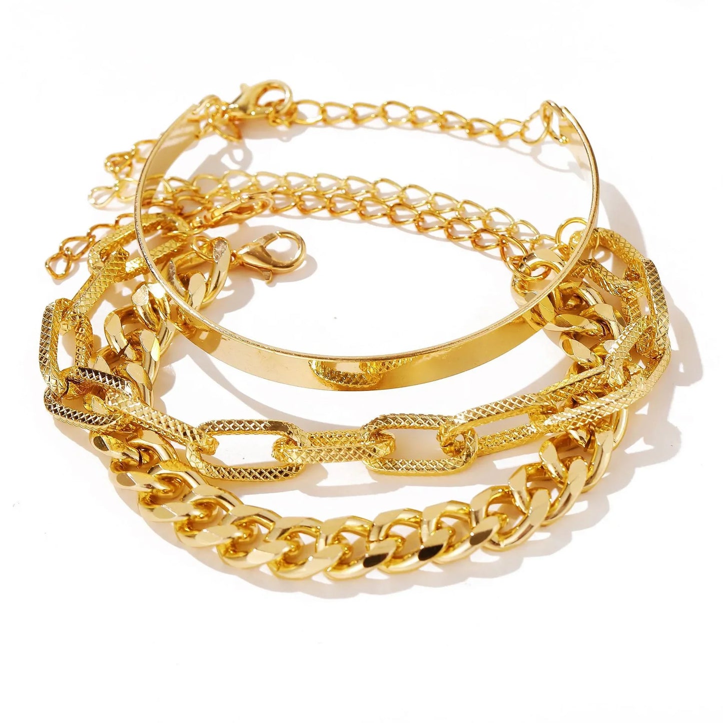 Gold Plated Bohemian Bracelet Set For Women