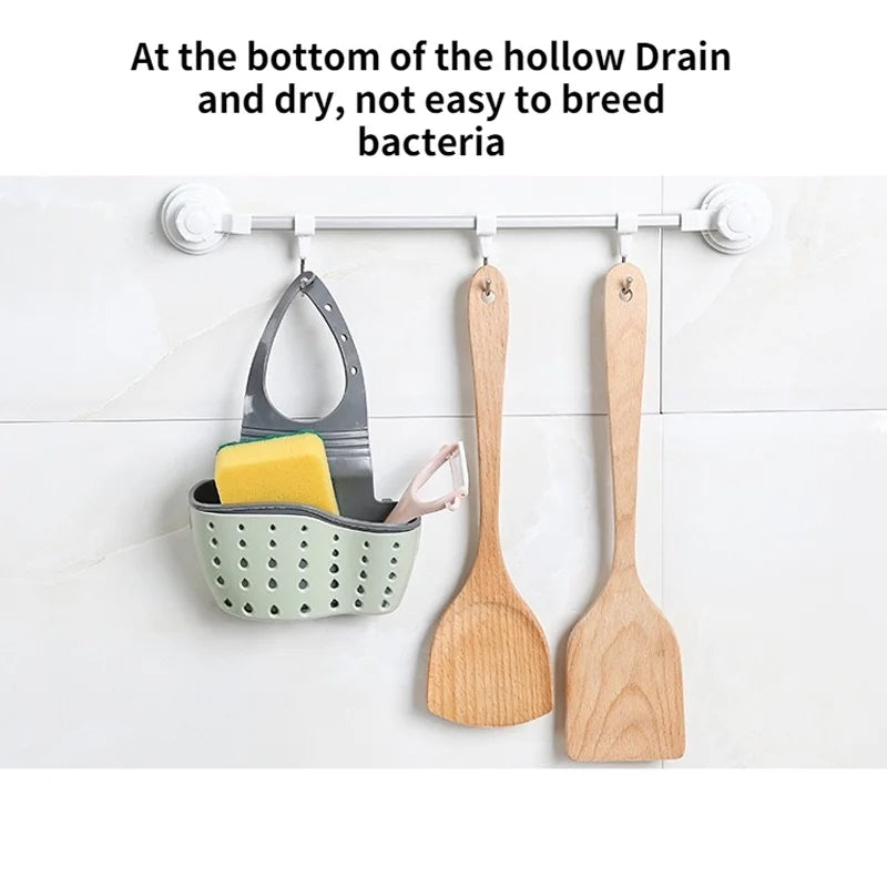 Kitchen Portable Hanging Drain Basket for Sponge & Soaps
