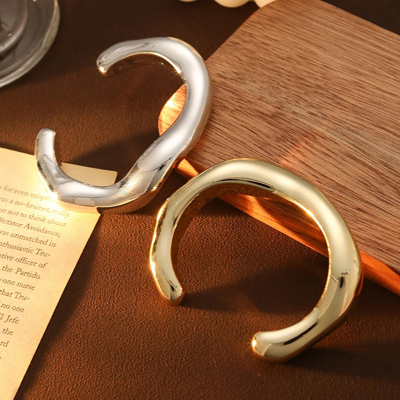 Irregular Plastic Cuff Bangle for Women