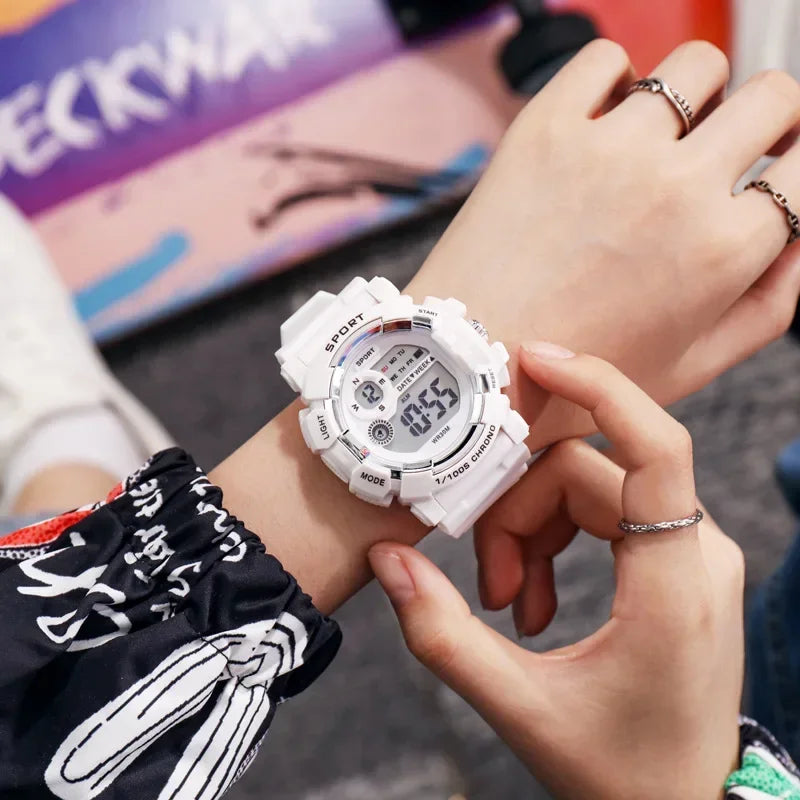 YIKAZE Waterproof Fashion Digital Sports Watch for Kids