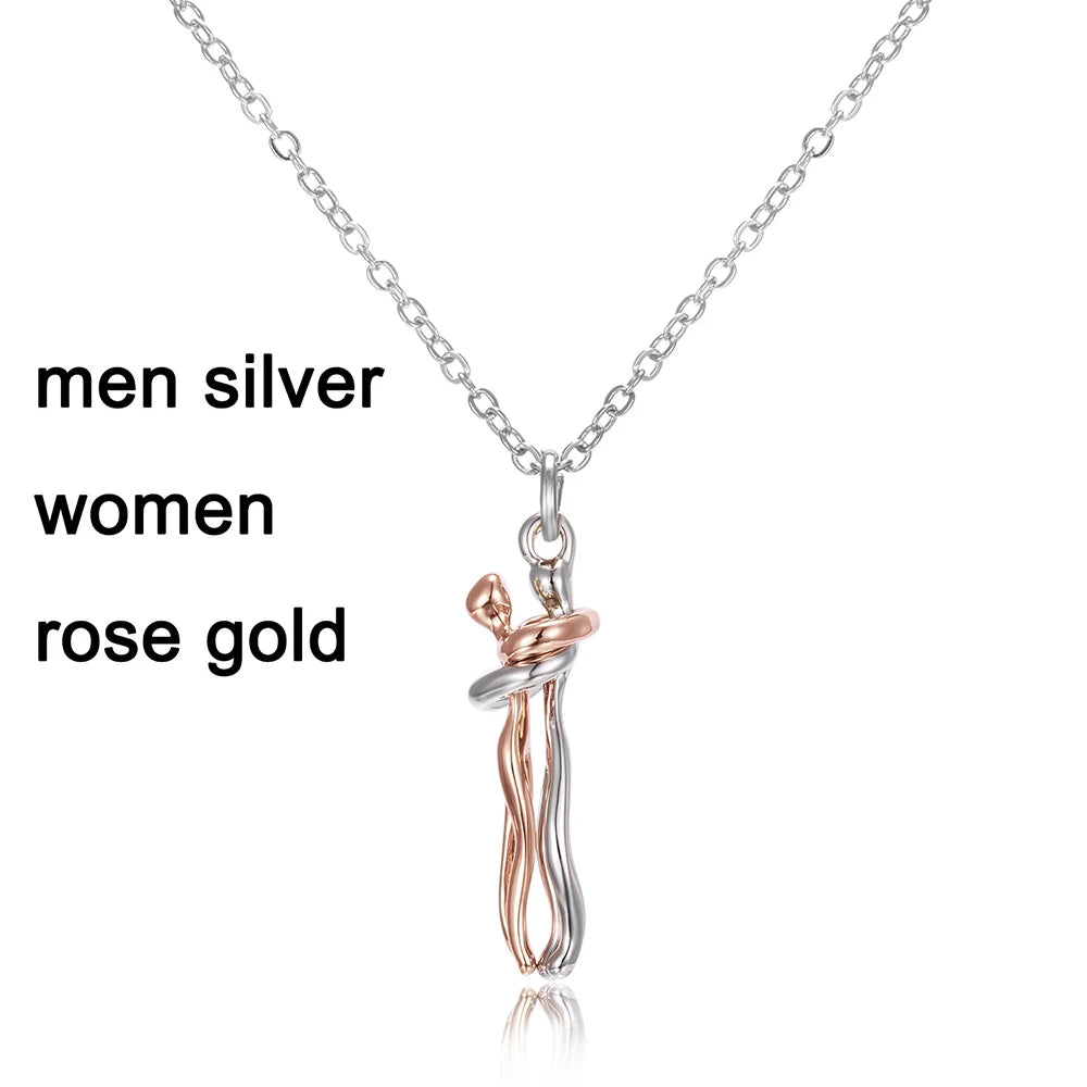 Hugging Necklace For Lover/Couple Men & Women