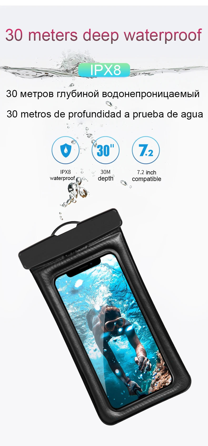 IP68 Waterproof Phone Cases