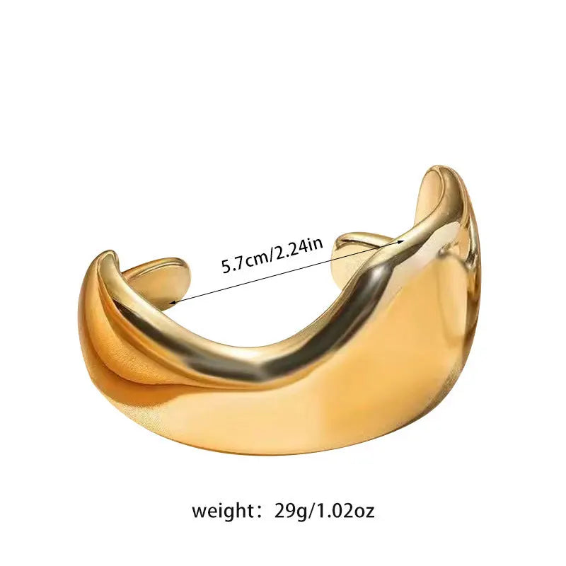 Irregular Plastic Cuff Bangle for Women