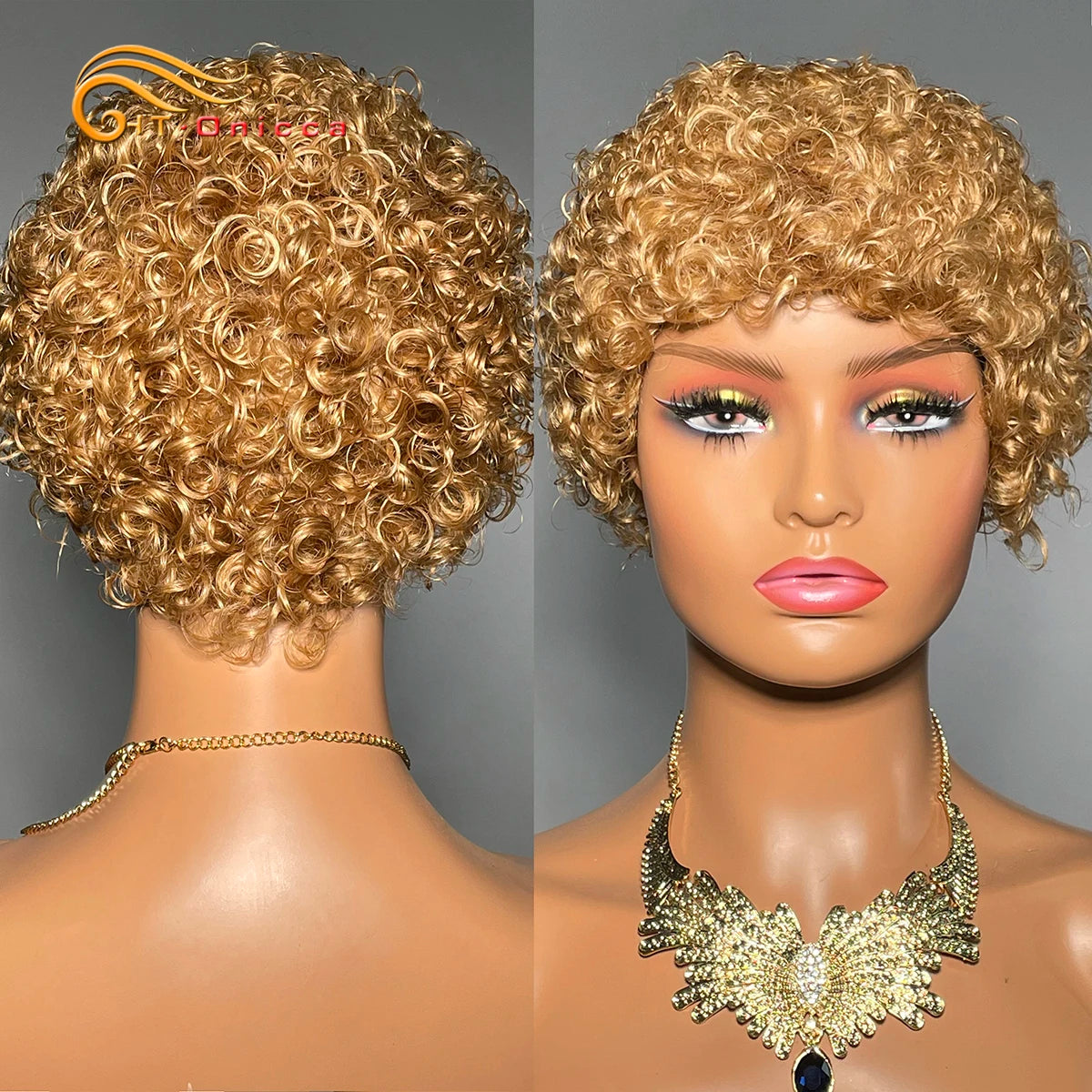 Short Curly Human Hair Wig