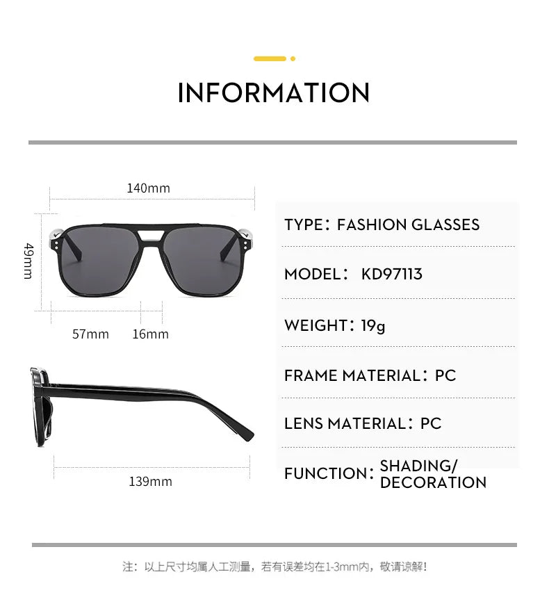 Vintage Square Sunglasses for Women UV400 Shades