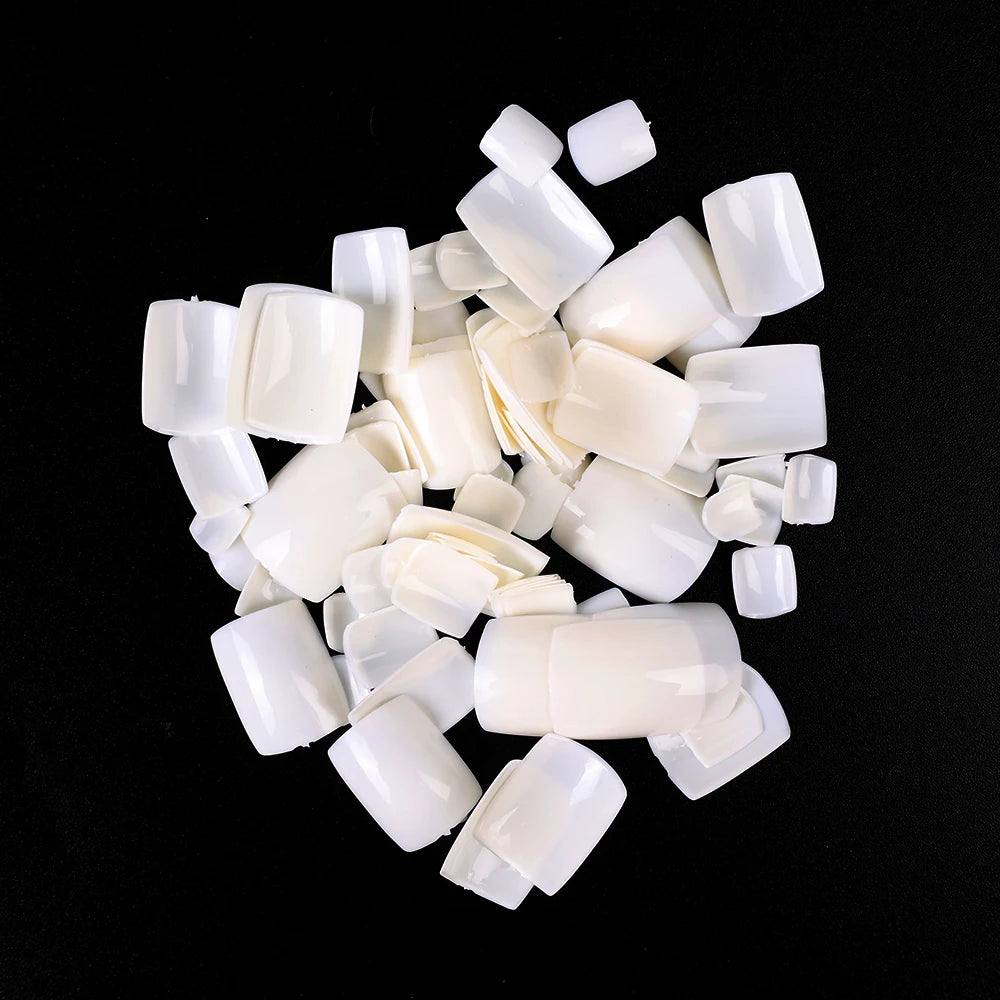 100pcs Press On Square Fake Toenails