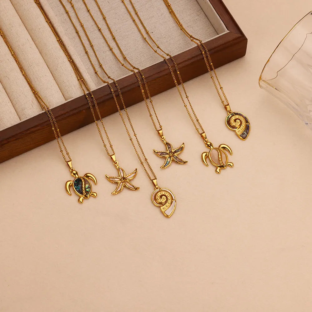 Stainless Steel Gold Plated Necklace
