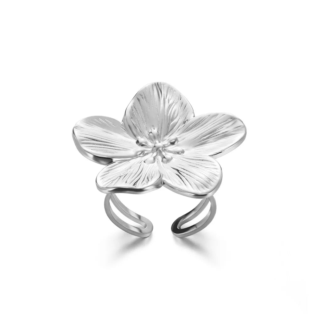Elegant Gold Stainless Steel Rings For Women