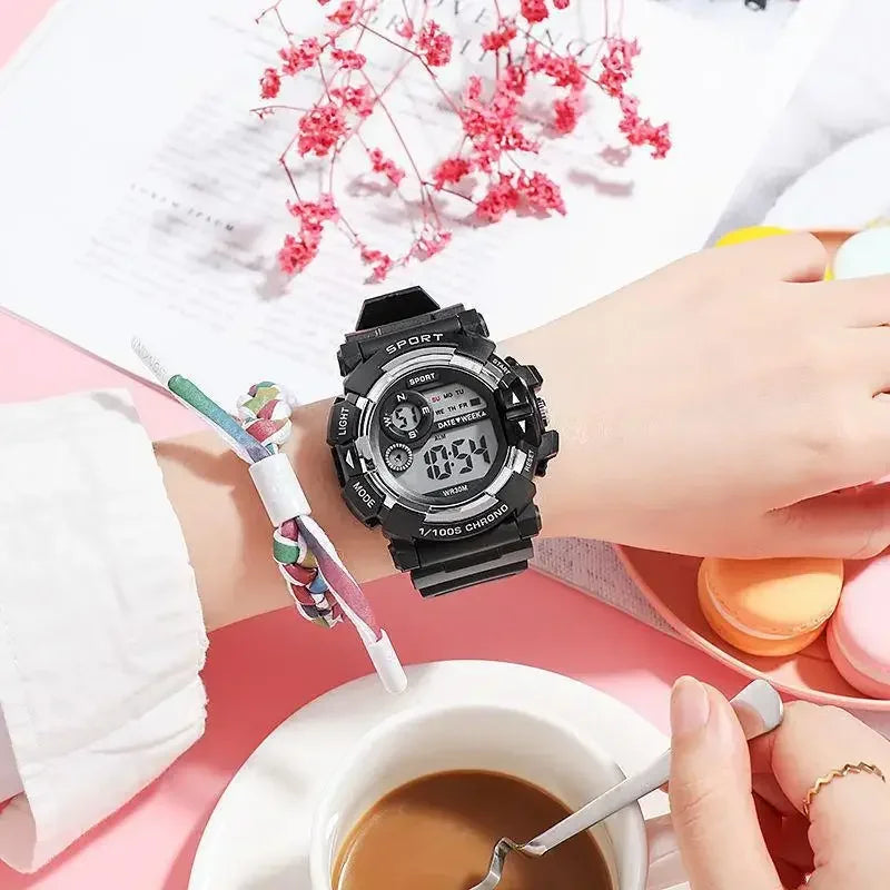 YIKAZE Waterproof Fashion Digital Sports Watch for Kids