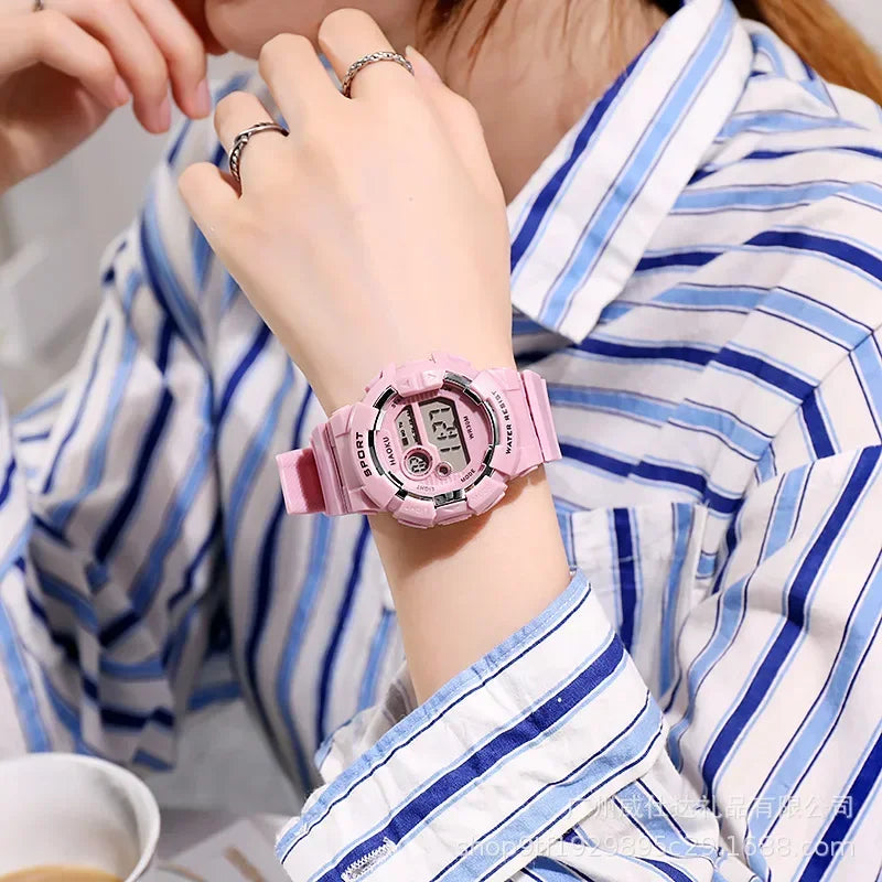 YIKAZE Waterproof Fashion Digital Sports Watch for Kids