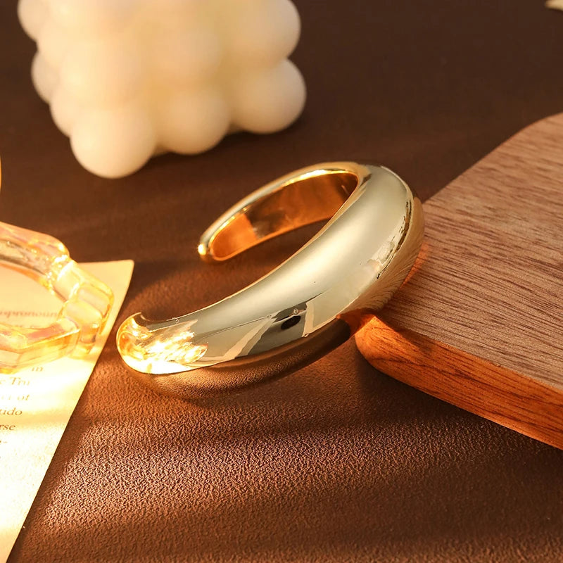 Irregular Plastic Cuff Bangle for Women