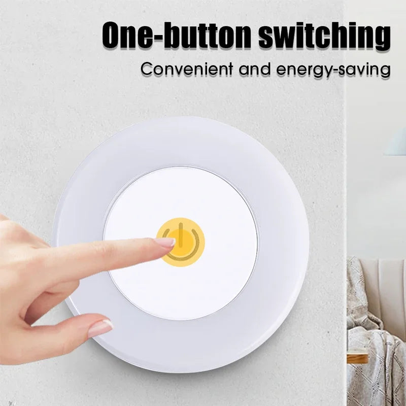 Round Mini LED Light With Touch Sensor/Magnetic Base