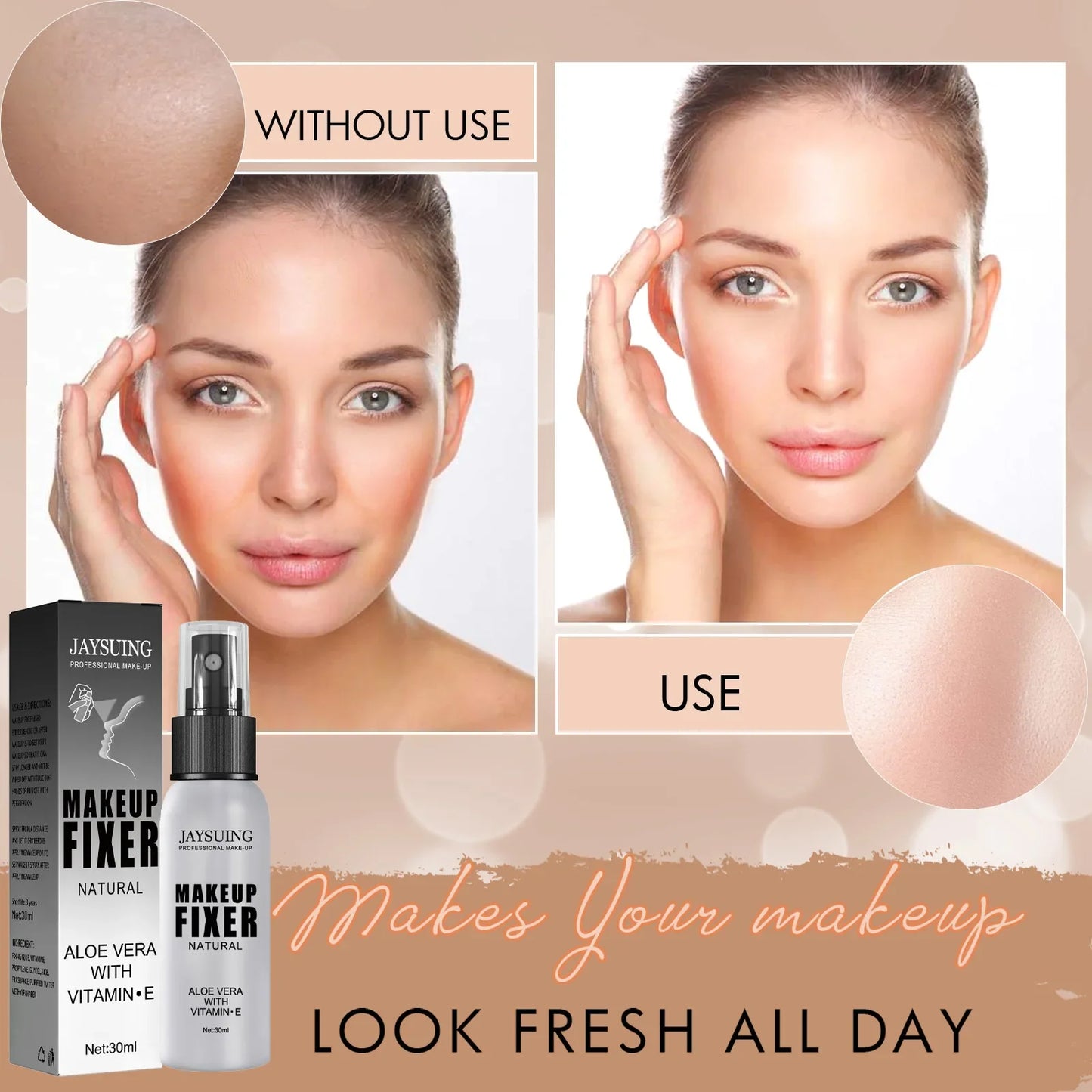 Makeup Setting Spray Matte Finish Long Lasting Lightweight & Waterproof