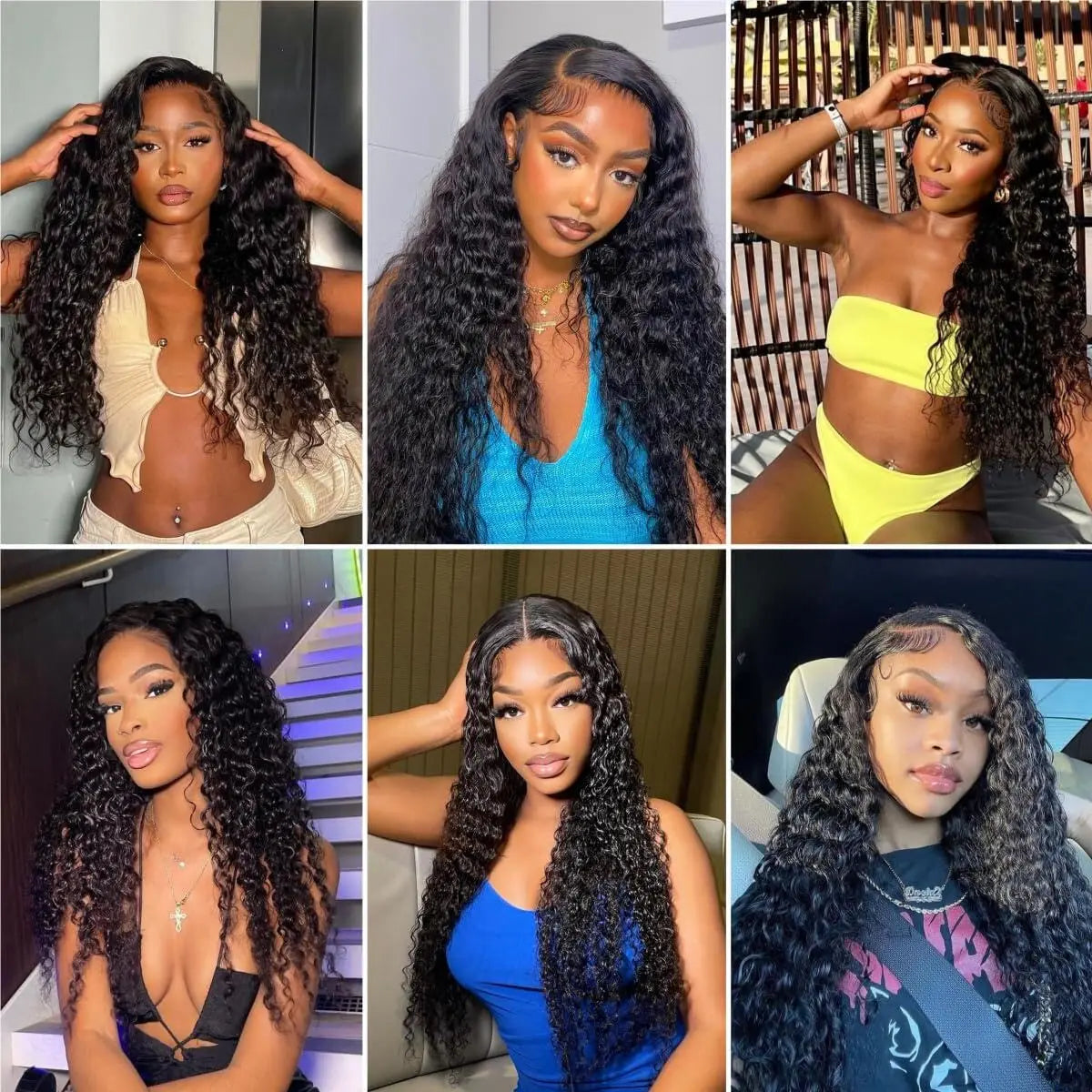 Brazilian Virgin Human Hair With Deep Wave Bundles & Closure
